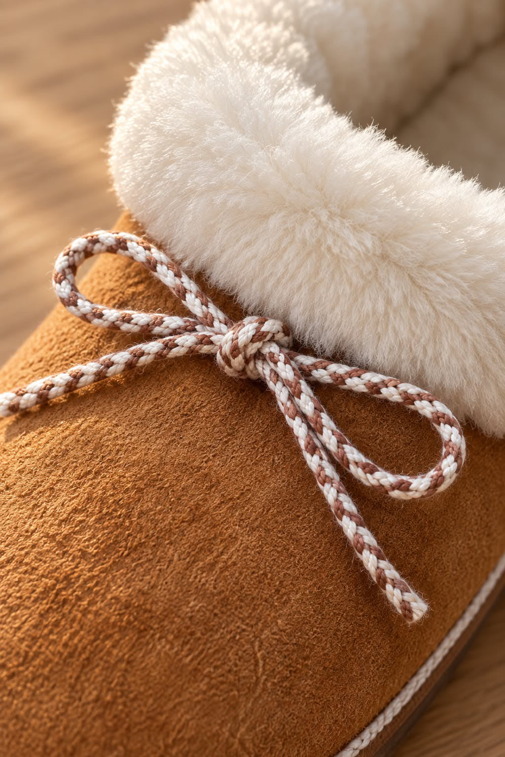 CAMEL BROWN SLIPPER BOOTS